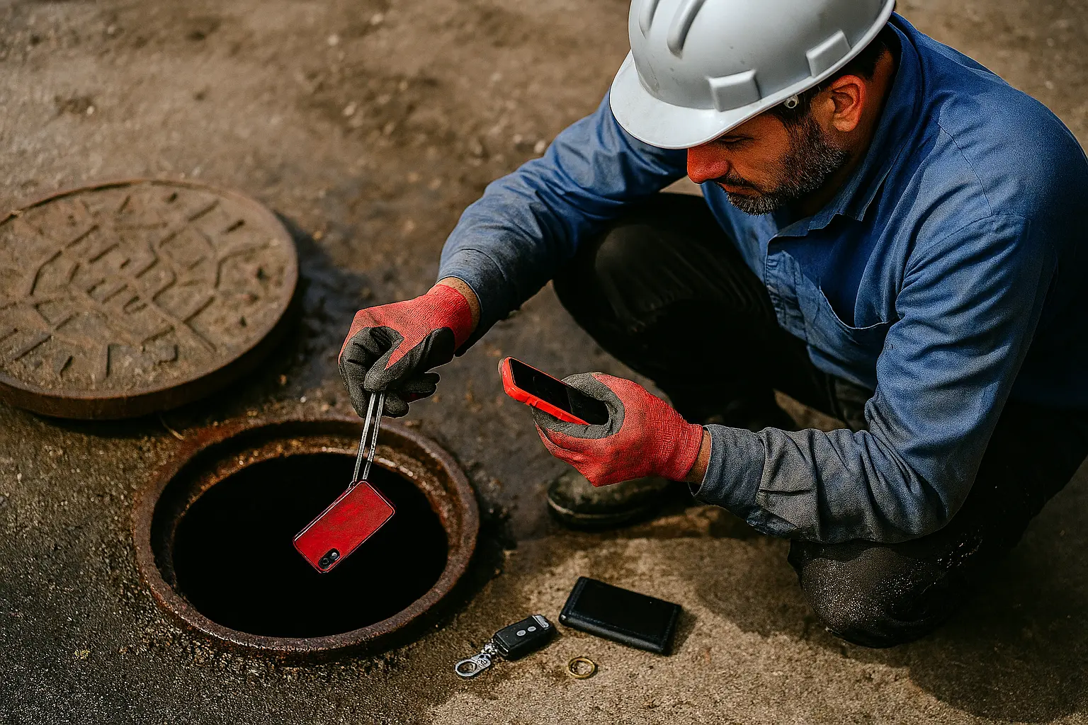 گیر کردن اشیا در لوله فاضلاب