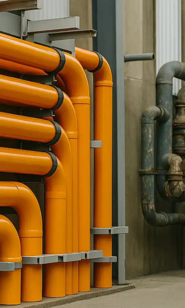 پروژه لوله کشی و لوله بازکنی در مازندران، سیستم لوله‌های نو و استیل، لوله‌های قدیمی و زنگ زده برای خدمات تخصصی لوله بازکنی و تعمیر در مازندران.